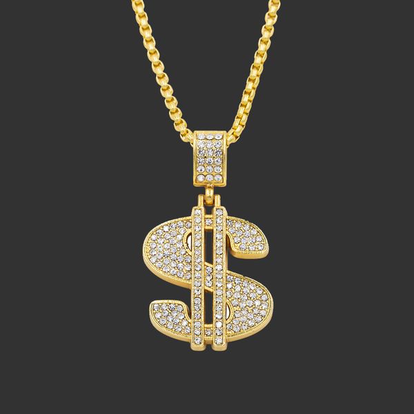 amulet neck pendants hip hop men's necklace three-dimensional diamond dollar symbol trendsetter pendant accessories, Silver
amulet neck pendants hip hop men's necklace three-dimensional diamond dollar symbol trendsetter pendant accessories, Silver