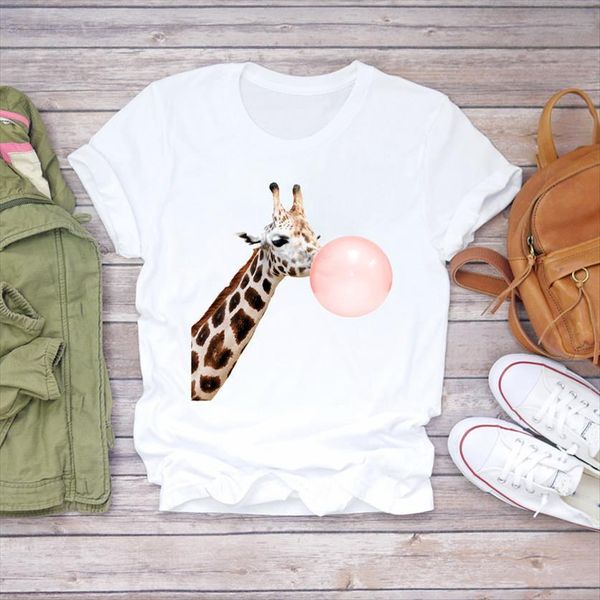 cartoon giraff kawaii animal womens fashion 90s print graphic ladies female tee, White
cartoon giraff kawaii animal womens fashion 90s print graphic ladies female tee, White