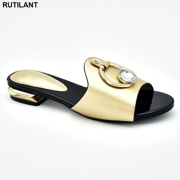 dress shoes latest design summer sandals women low heels african wedding decorated with rhinestone luxury, Black 
dress shoes latest design summer sandals women low heels african wedding decorated with rhinestone luxury, Black