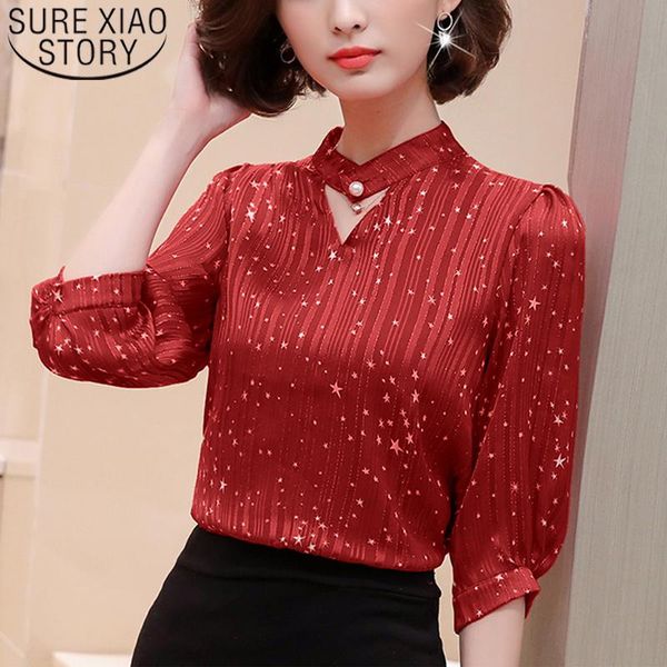 spring and summer half sleeves chiffon blouse women v-neck simple loose blusas mujer de moda 8503 50 women's blouses & shirts, White
spring and summer half sleeves chiffon blouse women v-neck simple loose blusas mujer de moda 8503 50 women's blouses & shirts, White