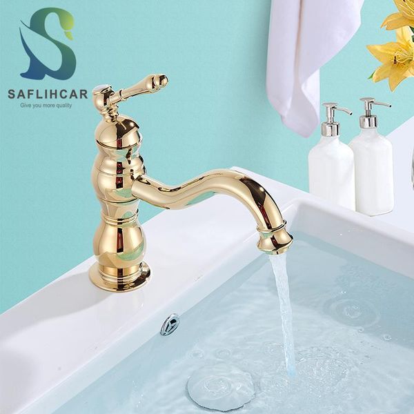 golden bathroom kitchen basin sink faucet classic luxury mixer tap single handle and cold faucets
golden bathroom kitchen basin sink faucet classic luxury mixer tap single handle and cold faucets
