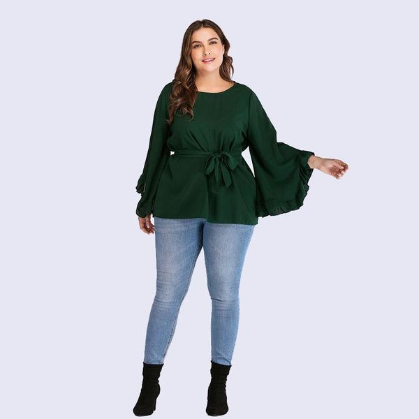 women's t-shirt women o-neck oversized t shirt long flare sleeve green solid color, White
women's t-shirt women o-neck oversized t shirt long flare sleeve green solid color, White