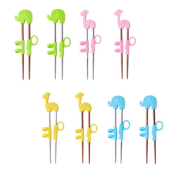 chopsticks 1pair stainless steel for kids cartoon learning chop sticks reusable training cute children tableware set
chopsticks 1pair stainless steel for kids cartoon learning chop sticks reusable training cute children tableware set