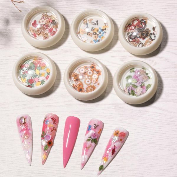 6pcs nail art color flower butterfly letters crown wood pulp piece patch diy manicure glitter gel polish decoration decorations, Silver;gold
6pcs nail art color flower butterfly letters crown wood pulp piece patch diy manicure glitter gel polish decoration decorations, Silver;gold