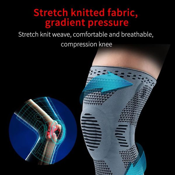 sports volleyball fitness running knee pads brace support silicone spring pad basketball compression accessories elbow &, Black;gray
sports volleyball fitness running knee pads brace support silicone spring pad basketball compression accessories elbow &, Black;gray