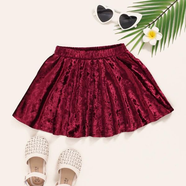 pudcoco girls wine red velvet skirt kids solid color a-line elastic waist pleated hem one-piece for spring autumn skirts, Blue
pudcoco girls wine red velvet skirt kids solid color a-line elastic waist pleated hem one-piece for spring autumn skirts, Blue