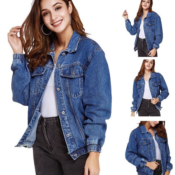 women's jackets female casual spring baseball uniform summer thin ladies short denim jacket and autumn 2021, Black;brown
women's jackets female casual spring baseball uniform summer thin ladies short denim jacket and autumn 2021, Black;brown