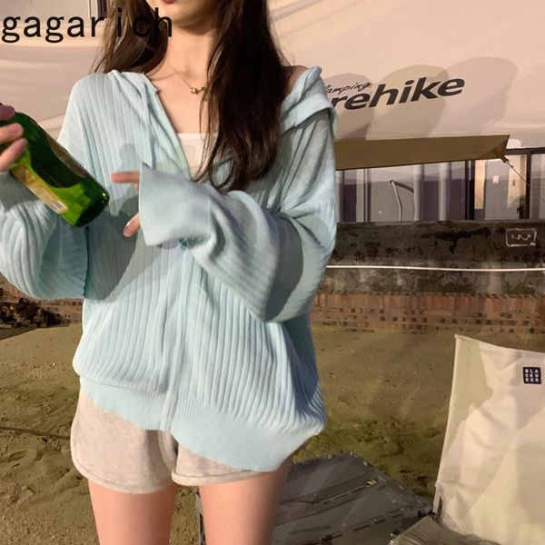 women's knits & tees gagarich woman shirts summer ins fashion korean chic solid simple hooded loose zipper long sleeves female knitting, White
women's knits & tees gagarich woman shirts summer ins fashion korean chic solid simple hooded loose zipper long sleeves female knitting, White