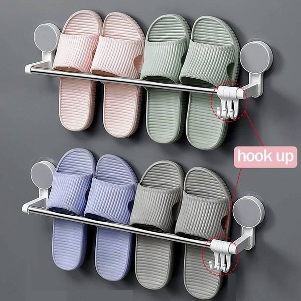stainless steel punch-wall hanging waterproof shoe hanger slippers rack storage bathroom kitchen towel drain clothing & wardrobe
stainless steel punch-wall hanging waterproof shoe hanger slippers rack storage bathroom kitchen towel drain clothing & wardrobe