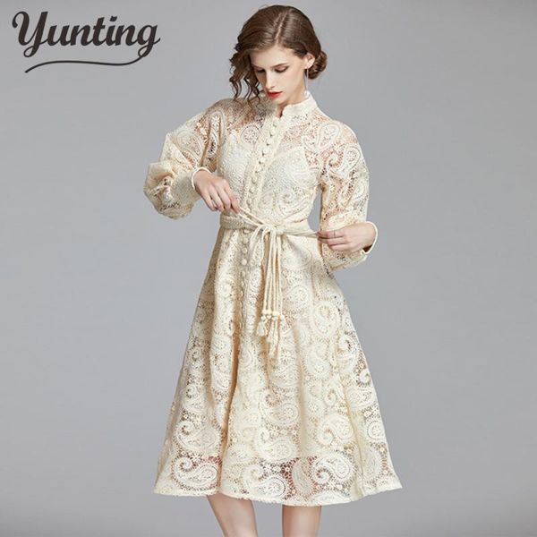casual dresses fashion runway dress women sping 2021 lace embroidery hollow out elegant long sleeve lace-up slim party, Black;gray
casual dresses fashion runway dress women sping 2021 lace embroidery hollow out elegant long sleeve lace-up slim party, Black;gray