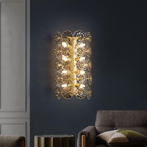 wall lamp all copper crystal bedroom bedside postmodern light luxury living room background corridor aisle
wall lamp all copper crystal bedroom bedside postmodern light luxury living room background corridor aisle