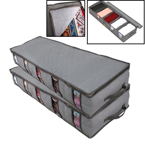 clothing & wardrobe storage 2pcs 5 sections under bed bag dustproof organizer container clothes foldable visible clear window box
clothing & wardrobe storage 2pcs 5 sections under bed bag dustproof organizer container clothes foldable visible clear window box