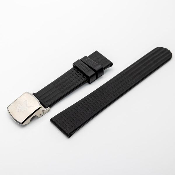 watch bands 20mm rubber strap micro adjustment waffle watchbands 18mm steel clasp no-pin deployment buckle bracelet, Black;brown
watch bands 20mm rubber strap micro adjustment waffle watchbands 18mm steel clasp no-pin deployment buckle bracelet, Black;brown