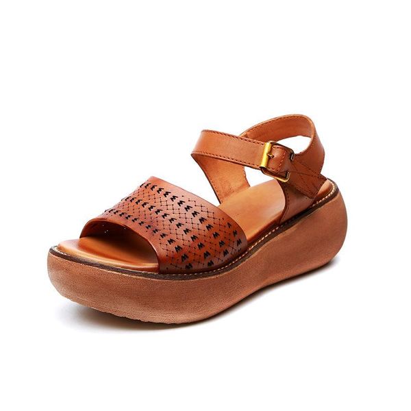 dress shoes 2021 -selling summer open woman hollow cowhide leather sandals wedges platform women casual, Black
dress shoes 2021 -selling summer open woman hollow cowhide leather sandals wedges platform women casual, Black