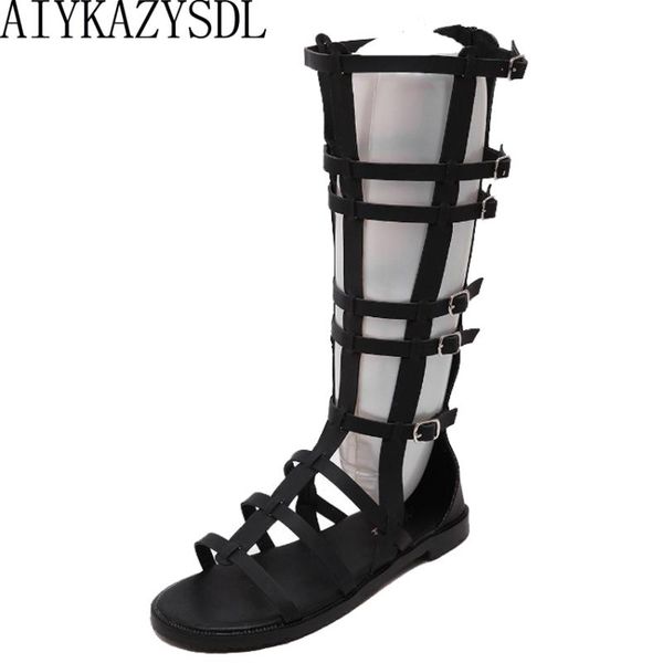 caged cut out women gladiator rome sandals mid calf boots long bootie summer flat heel casual shoes beach sandal, Black
caged cut out women gladiator rome sandals mid calf boots long bootie summer flat heel casual shoes beach sandal, Black