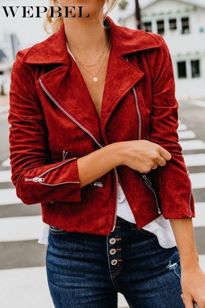 autumn and winter solid color turn-down collar zip-up jacket women's casual long-sleeved short slim jackets, Black;brown
autumn and winter solid color turn-down collar zip-up jacket women's casual long-sleeved short slim jackets, Black;brown