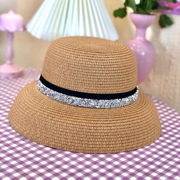 wide brim hats &dolphin women french style vintage elegant hepburn fisherman beach hat blingbling ribbon bell shaped basin uv cut fold cap, Blue;gray
wide brim hats &dolphin women french style vintage elegant hepburn fisherman beach hat blingbling ribbon bell shaped basin uv cut fold cap, Blue;gray
