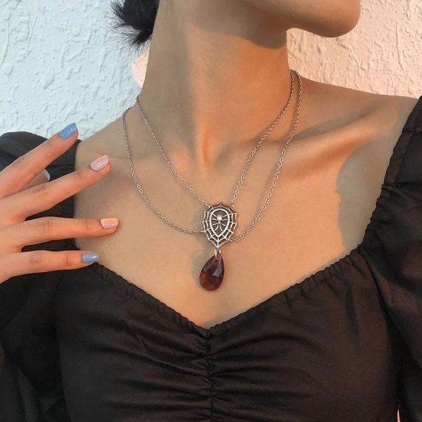 chains lalynnly fashion double layer water droplets pendant necklace for women charm retro spider gift jewelry wholesale n9164, Silver
chains lalynnly fashion double layer water droplets pendant necklace for women charm retro spider gift jewelry wholesale n9164, Silver