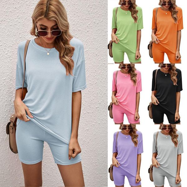 spring and summer 2021 women tracksuits sport suits solid short sleeves with shorts leisure sports home two piece jogger sweat, Gray
spring and summer 2021 women tracksuits sport suits solid short sleeves with shorts leisure sports home two piece jogger sweat, Gray
