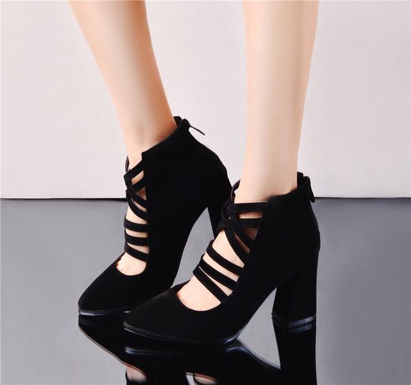 summer cross strap ladies shoes high heels black red blue flock chunky block heel gladiator pumps plus size 34-45 dress
summer cross strap ladies shoes high heels black red blue flock chunky block heel gladiator pumps plus size 34-45 dress