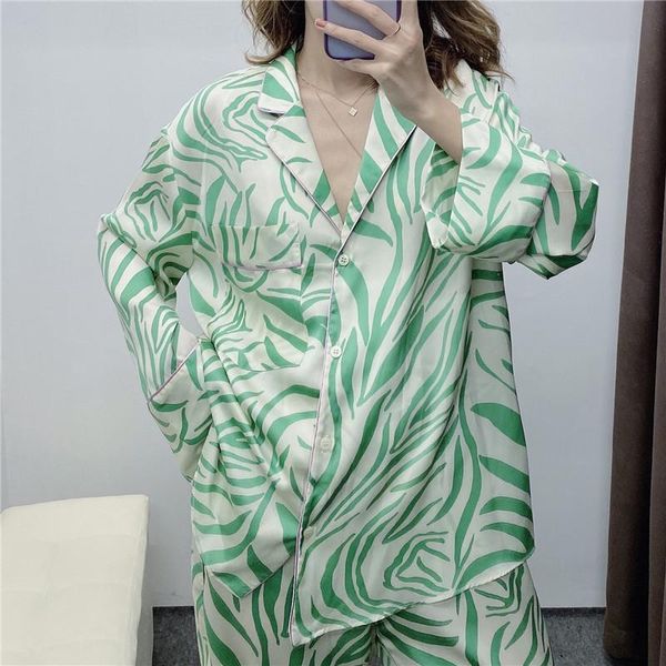 stylish casual pajamas style print blouses women pockets lapel collar long sleeve shirts girl chic green women's &, White
stylish casual pajamas style print blouses women pockets lapel collar long sleeve shirts girl chic green women's &, White