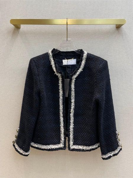 women's jackets tweed for women 2021 autumn o-neck slim contrast white edge blended wool, Black;brown
women's jackets tweed for women 2021 autumn o-neck slim contrast white edge blended wool, Black;brown