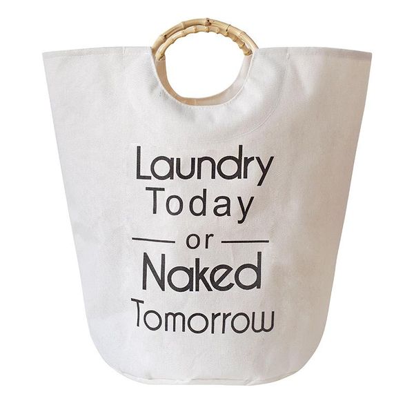laundry basket with bamboo handle which made of cotton linen blend or jute fabric bags
laundry basket with bamboo handle which made of cotton linen blend or jute fabric bags