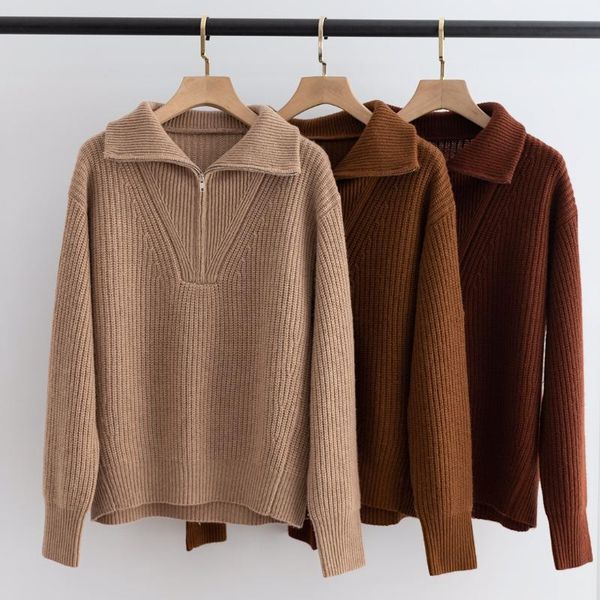 women's sweaters 2021 women fashion long-sleeved lapel cashmere sweater 1012, White;black
women's sweaters 2021 women fashion long-sleeved lapel cashmere sweater 1012, White;black