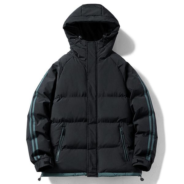 men's coat 2021 autumn winter new korean warm and cold proof hooded loose casual cotton padded et, Black
men's coat 2021 autumn winter new korean warm and cold proof hooded loose casual cotton padded et, Black
