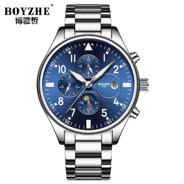 wristwatches montre homme men luxury automatic mechanical wrist watch stainless steel waterproof relogio masculino, Slivery;brown
wristwatches montre homme men luxury automatic mechanical wrist watch stainless steel waterproof relogio masculino, Slivery;brown