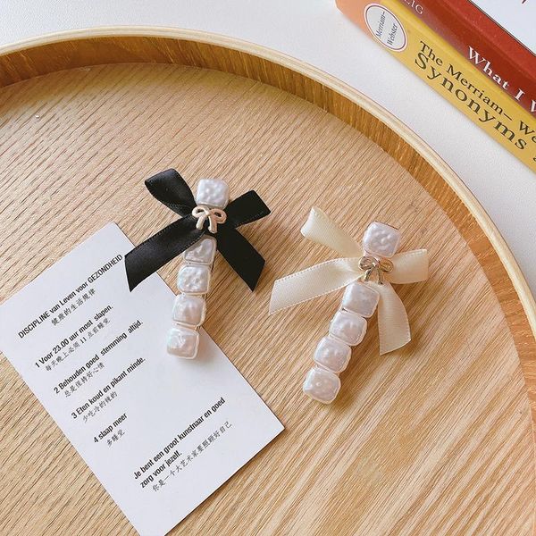 hair accessories japanese and korean sweet bow hairpin, one character clip, temperament, pearl girl's side hairpin, Slivery;white
hair accessories japanese and korean sweet bow hairpin, one character clip, temperament, pearl girl's side hairpin, Slivery;white