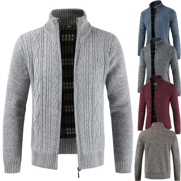 jackets autumn cardigan men sweaters thick warm knitted sweater mens coats male clothing casual knitwear, Black;brown
jackets autumn cardigan men sweaters thick warm knitted sweater mens coats male clothing casual knitwear, Black;brown