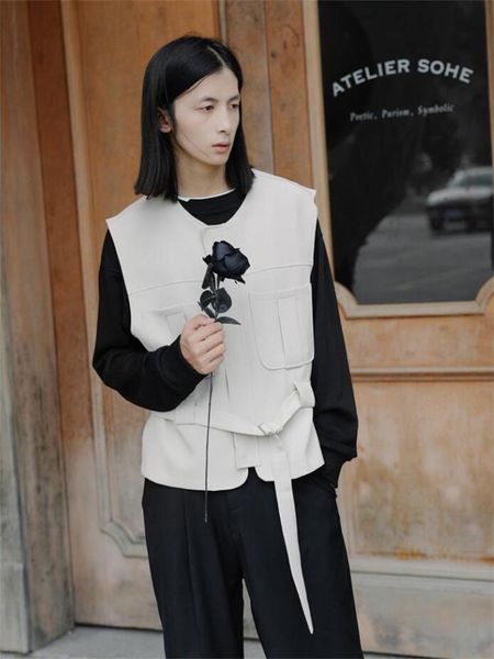 men's vests male vest spring and autumn style light ripe wind korean leisure loose lace large size sleeveless coat, Black;white
men's vests male vest spring and autumn style light ripe wind korean leisure loose lace large size sleeveless coat, Black;white