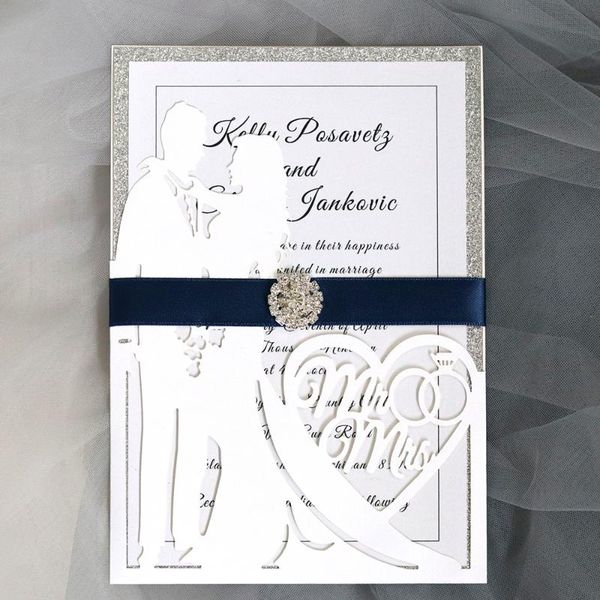 greeting cards 10 set customize laser cut wedding invitations card bride and groom mr & mrs envelopes party supplies
greeting cards 10 set customize laser cut wedding invitations card bride and groom mr & mrs envelopes party supplies