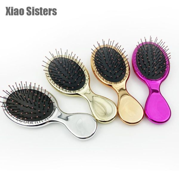 hair brushes 1pc hairbrush mini handle massage comb anti-static scalp paddle barber brush styling tool pink, Silver
hair brushes 1pc hairbrush mini handle massage comb anti-static scalp paddle barber brush styling tool pink, Silver