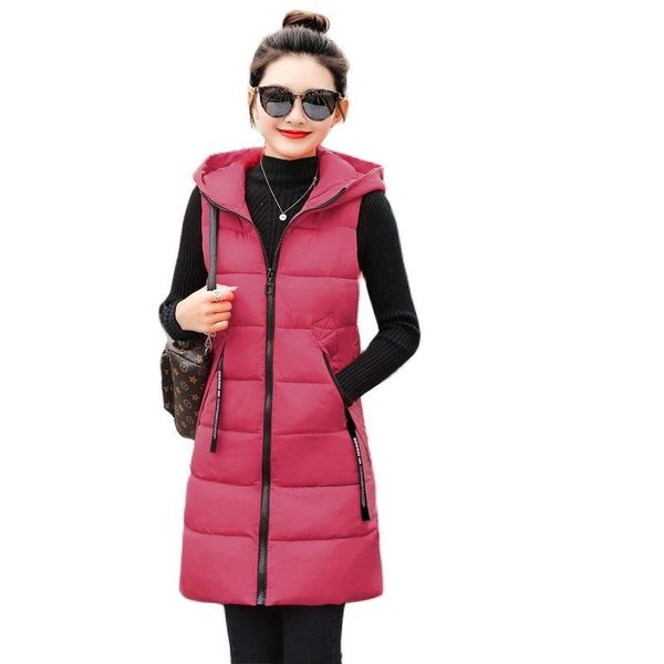 women's vests 2021 autumn winter cotton-padded jacket women mid-length vest female warm sleeveless coat cotton outwear waistcoat ladies, Black;white
women's vests 2021 autumn winter cotton-padded jacket women mid-length vest female warm sleeveless coat cotton outwear waistcoat ladies, Black;white