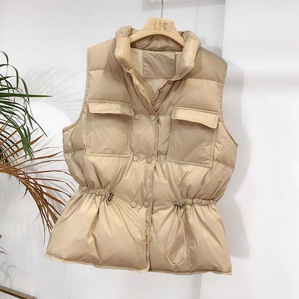 women's vests ailegogo autumn women ultra light white duck down vest sleeveless slim short coat fashion warm ladies outwear, Black;white
women's vests ailegogo autumn women ultra light white duck down vest sleeveless slim short coat fashion warm ladies outwear, Black;white
