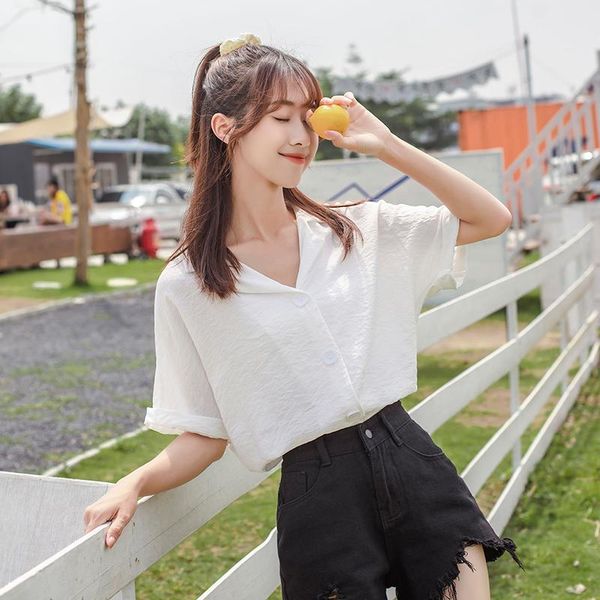 blouse good quality feminina women's clothes 2021 spring summer v-neck white short sleeve shirts female a6028 blouses &
blouse good quality feminina women's clothes 2021 spring summer v-neck white short sleeve shirts female a6028 blouses &