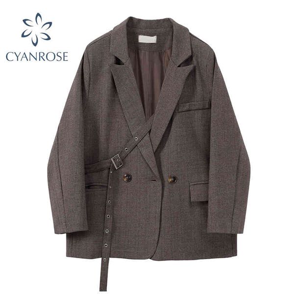 coffee color korean blazer coat women oversized streetwear spliced design notched collar solid jacket vintage leisure outerwear 210417, Black;brown
coffee color korean blazer coat women oversized streetwear spliced design notched collar solid jacket vintage leisure outerwear 210417, Black;brown