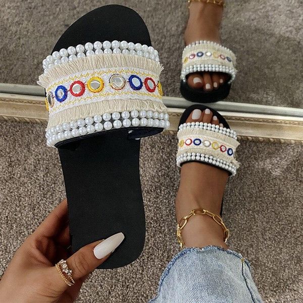 slippers women bohemian style flower high heel wedges beach shoes non-slip thick soles platform sandals zapatos mujer, Black
slippers women bohemian style flower high heel wedges beach shoes non-slip thick soles platform sandals zapatos mujer, Black