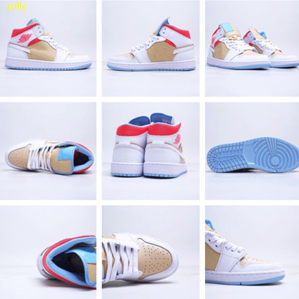 2021 1 1s mid sesame basketball shoes men's women's white brown red dense pinholes fresh casual sneakers cz0774-200
2021 1 1s mid sesame basketball shoes men's women's white brown red dense pinholes fresh casual sneakers cz0774-200