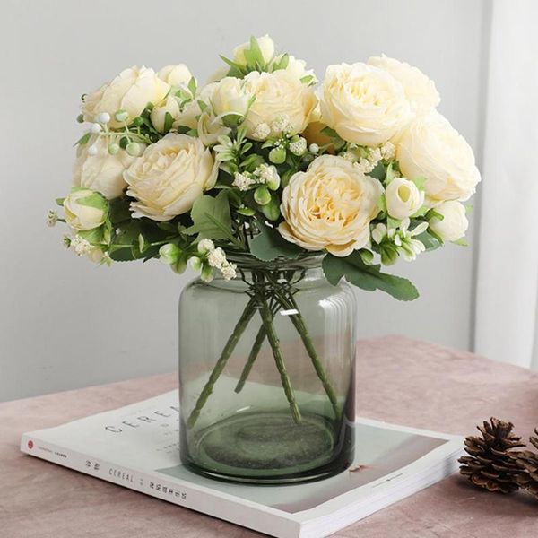 decorative flowers & wreaths 5 big heads/bouquet peonies artificial silk bouquet 4 bud wedding home decoration fake peony rose flower
decorative flowers & wreaths 5 big heads/bouquet peonies artificial silk bouquet 4 bud wedding home decoration fake peony rose flower