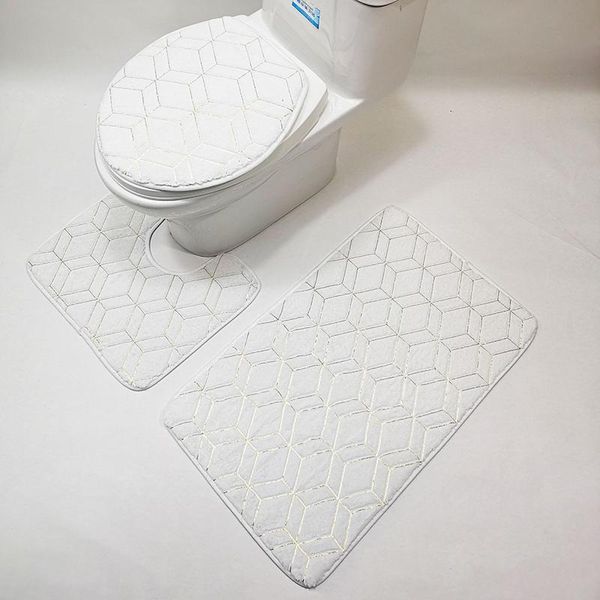 bath mats polyester geometric carpet suit with three-spieces absorption non-slip comfortable safe for bathroom kitchen tn88
bath mats polyester geometric carpet suit with three-spieces absorption non-slip comfortable safe for bathroom kitchen tn88