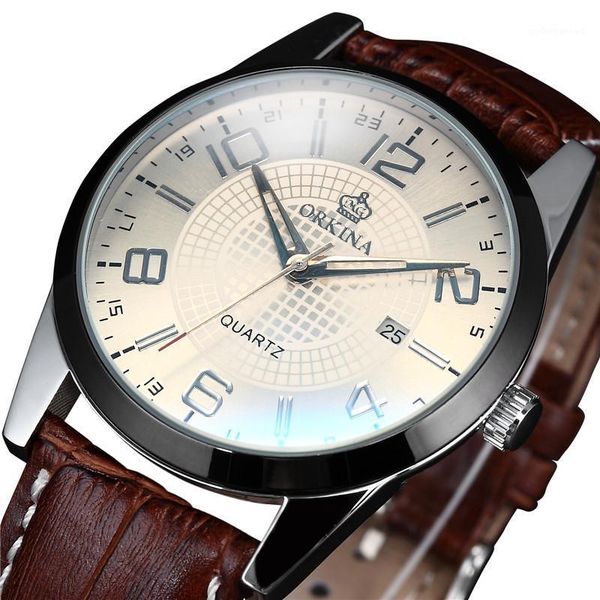 wristwatches mg. orkina fashion big dial leather belt auto date display mens designer watches luxury watch heren horloges, Slivery;brown
wristwatches mg. orkina fashion big dial leather belt auto date display mens designer watches luxury watch heren horloges, Slivery;brown