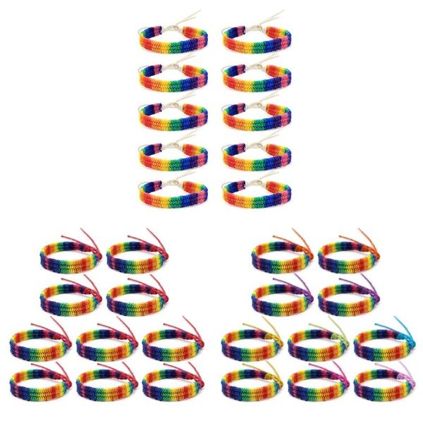 charm bracelets 10pc rainbow love pride bracelet handmade braided friendship string gay & lesbian adjustable size lover jewelry, Golden;silver
charm bracelets 10pc rainbow love pride bracelet handmade braided friendship string gay & lesbian adjustable size lover jewelry, Golden;silver