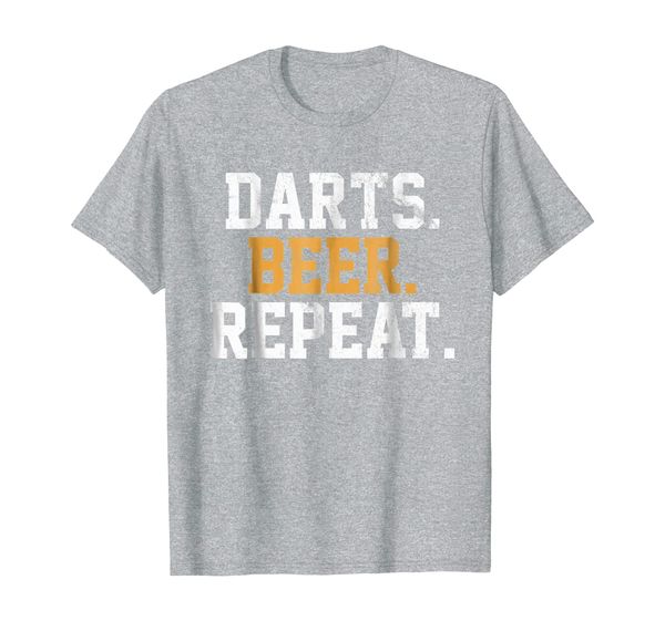darts beer vintage t-shirt repeat player darter board game, White;black
darts beer vintage t-shirt repeat player darter board game, White;black
