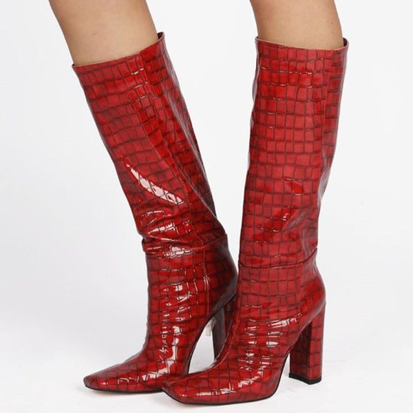 boots large size 47 women winter knee high stone print chunky heels square toe western style beauty dress shoes street, Black
boots large size 47 women winter knee high stone print chunky heels square toe western style beauty dress shoes street, Black
