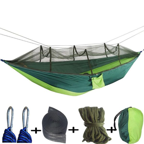 outdoor 2 person mosquito net parachute hammock camping hanging sleeping bed swing portable double chair pads
outdoor 2 person mosquito net parachute hammock camping hanging sleeping bed swing portable double chair pads