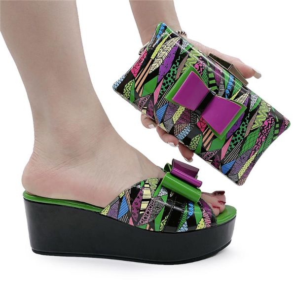 dress shoes italian design 2021 arrival summer african selling low heels ladies and bag in green color for party, Black
dress shoes italian design 2021 arrival summer african selling low heels ladies and bag in green color for party, Black