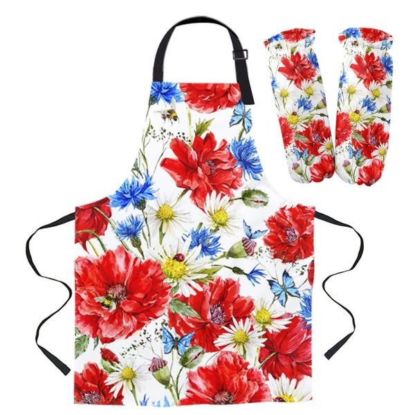 aprons red poppy daisy flower apron kitchen household cleaning barber baking accessories for woman
aprons red poppy daisy flower apron kitchen household cleaning barber baking accessories for woman